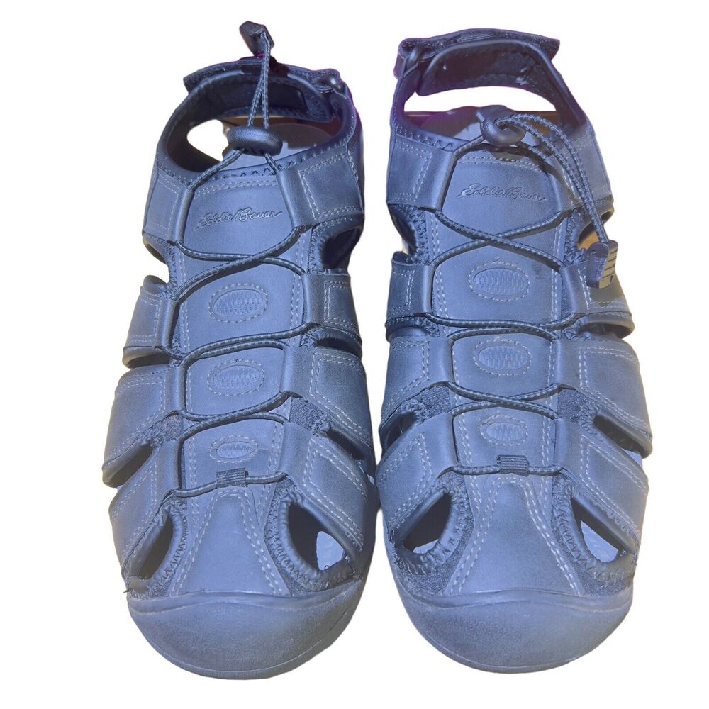 Eddie Bauer Meridian Sandals Men Size 12 Black Closed Toe Walking Hiking Comfort